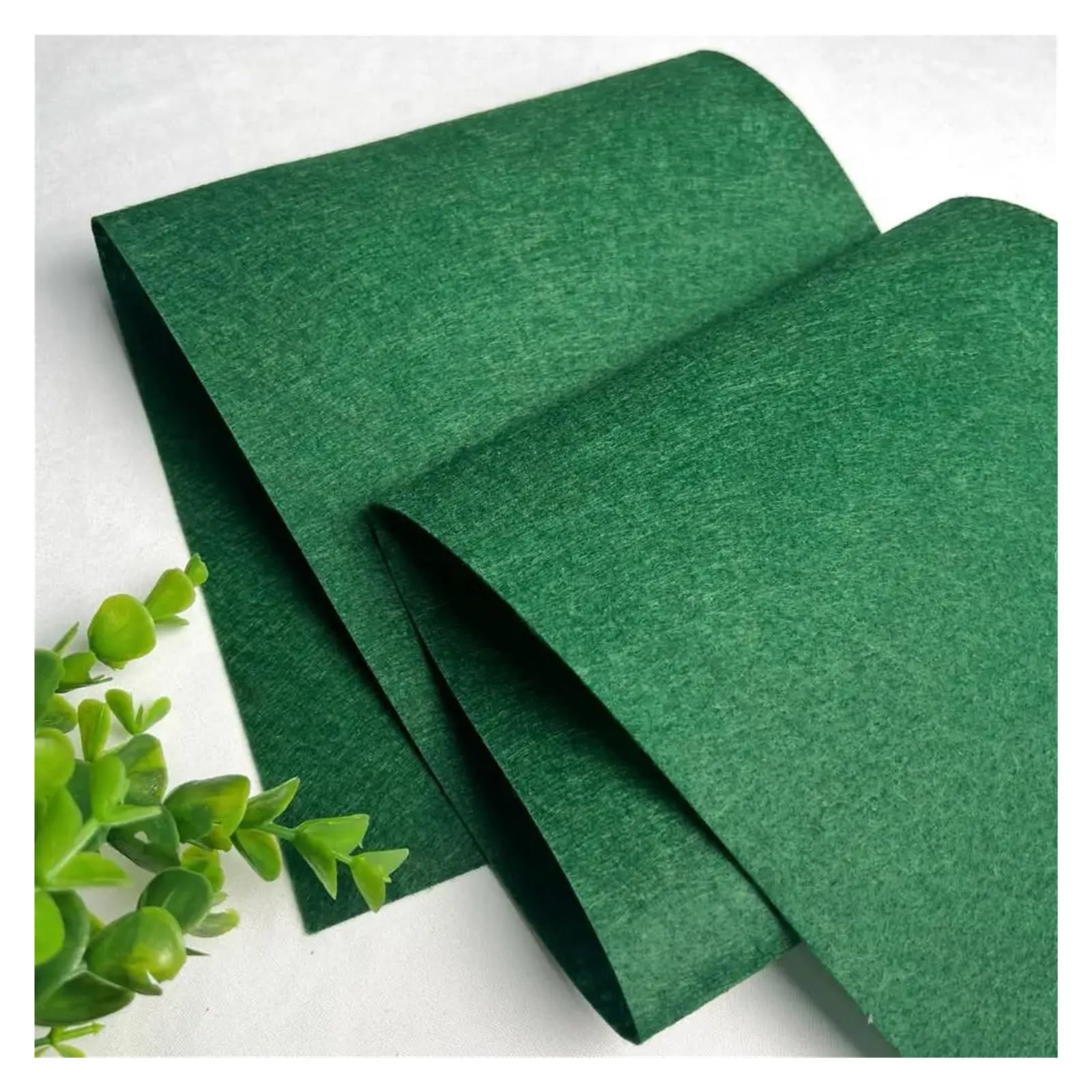 Feutrine Feuille de feutrine rigide 1/2/3 mètre, couleurs assorties, épaisse, idéale for vos projets couture et loisirs créatifs(Deep green,200 x 85cm 1pc)