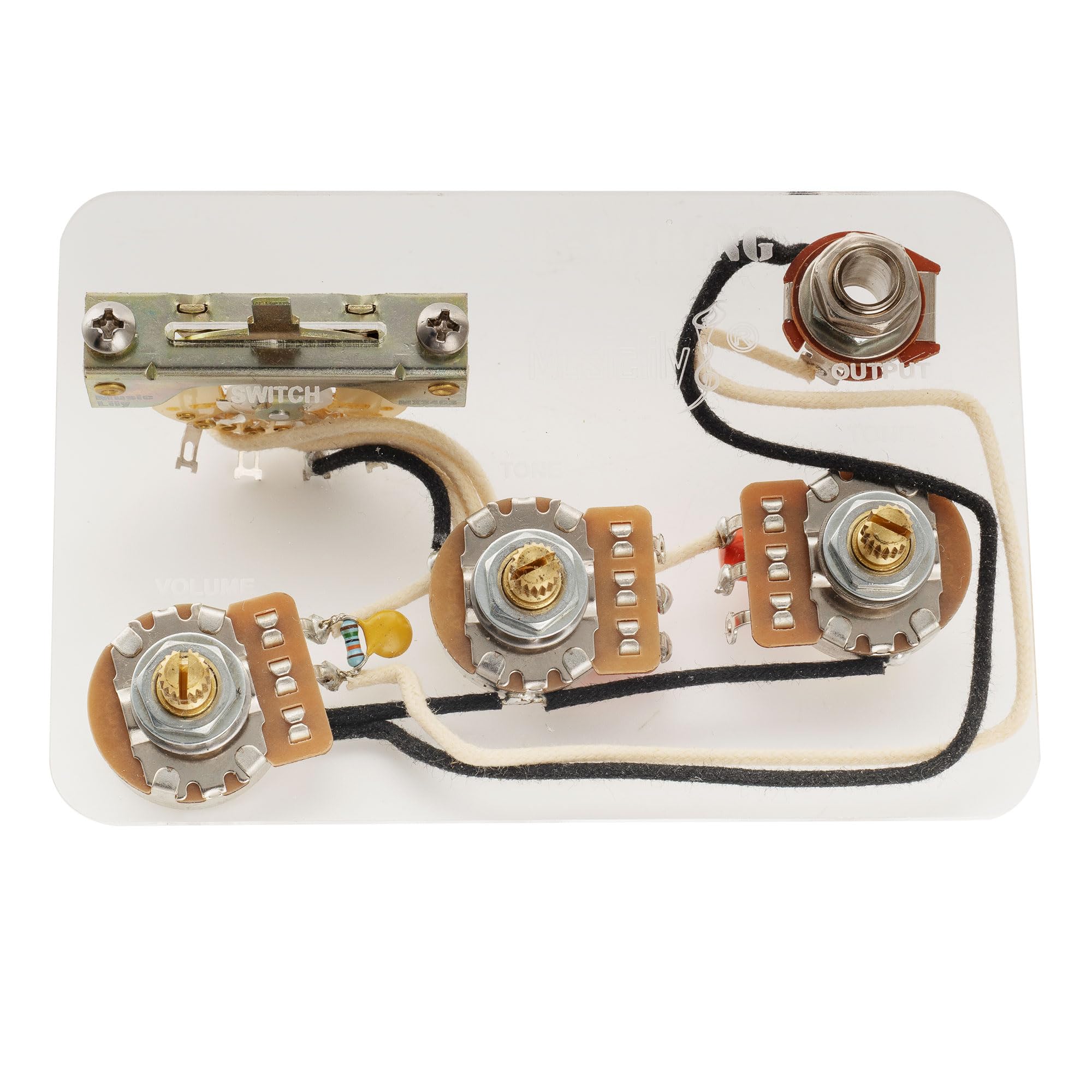 Amazon | Musiclily Pro ストラトギターオート分割配線済みキット