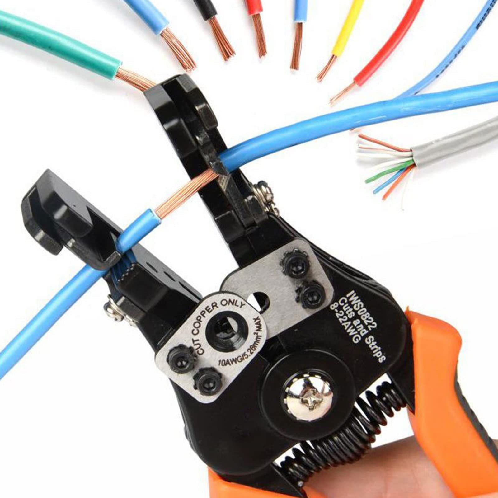 Pinze spelafili, Spellacavi automatico professionale for energia solare, utensile spelafili manuale multifunzionale for terminali a crimpare