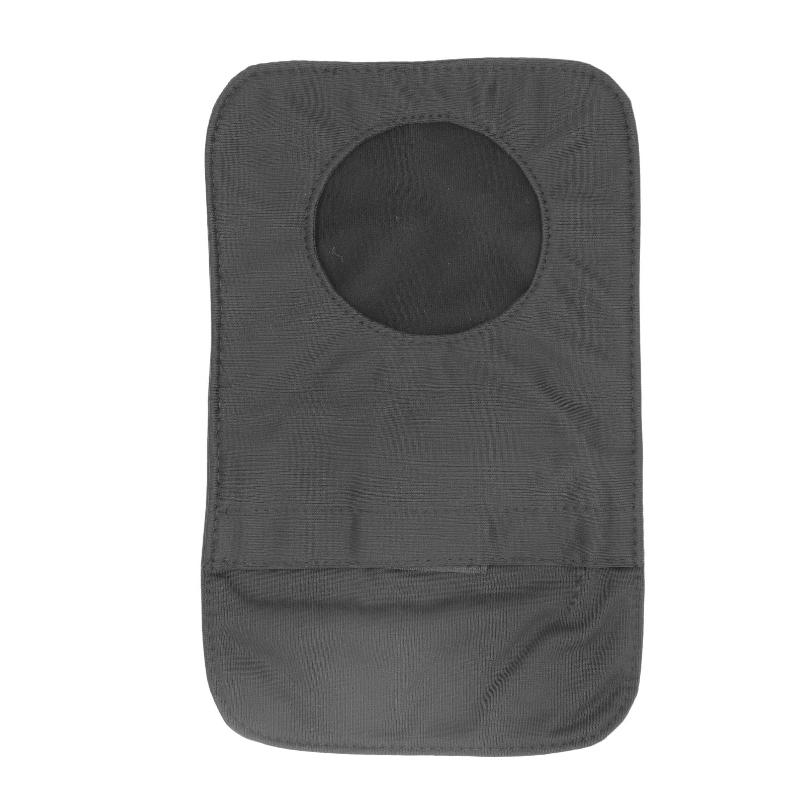 Housse de sac de colostomie noire en coton respirant, lavable, ajustement universel, prévient les taches