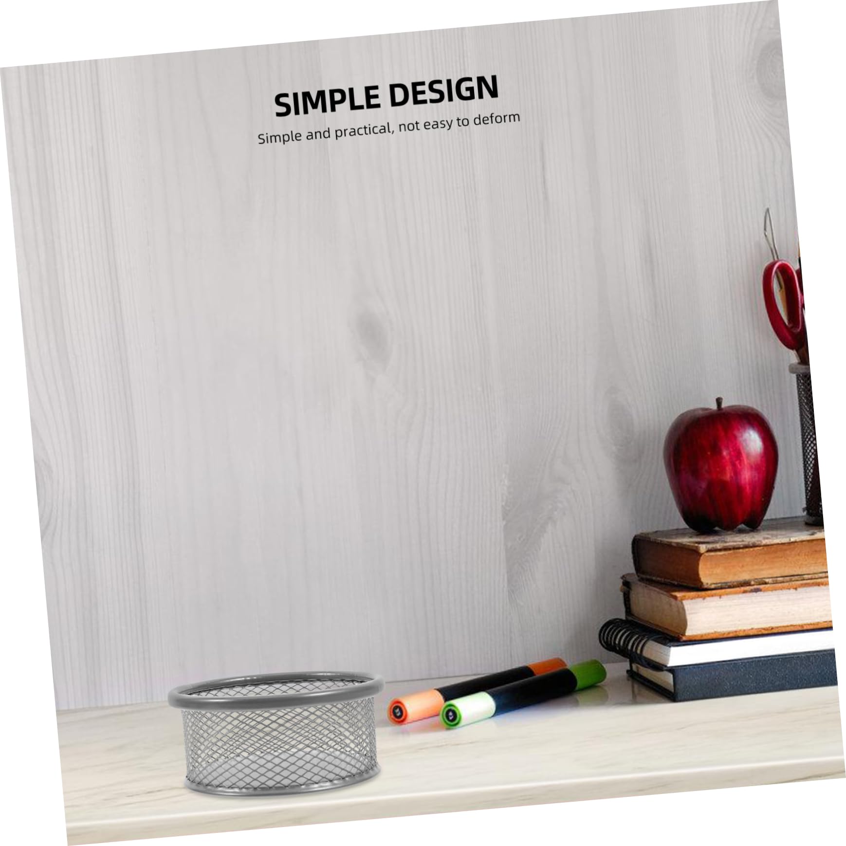 Holibanna 4pcs Mesh Design Paper Clip Storage Container Multi-functional Desk Organizer for Office Supplies Holder for Paper Clips Thumbtacks Items