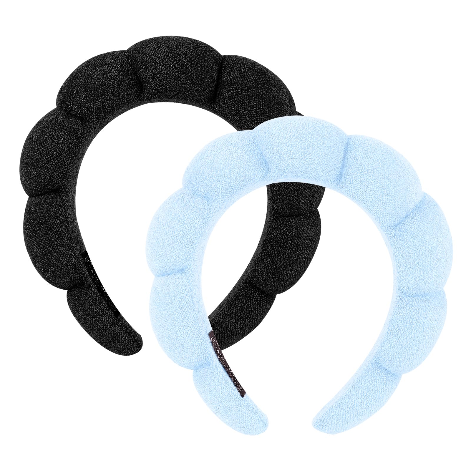 WSICSE 2 Pack Spa Headband for Washing Face, Skincare Headbands Makeup Headband for Washing Face,Skin, Beauty Headband for Teen Girl Gifts Trendy Stuff