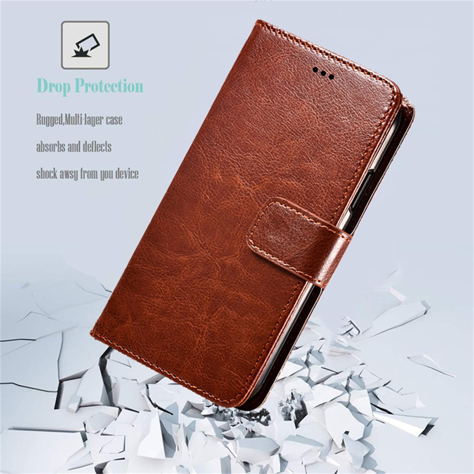 Funda Tipo Funda Con Soporte Y Ranuras Para Tarjetas – Compatible Con Oukitel C5 2025, Cuero PU, Cierre Magnético, Color Verde, Protección Total
