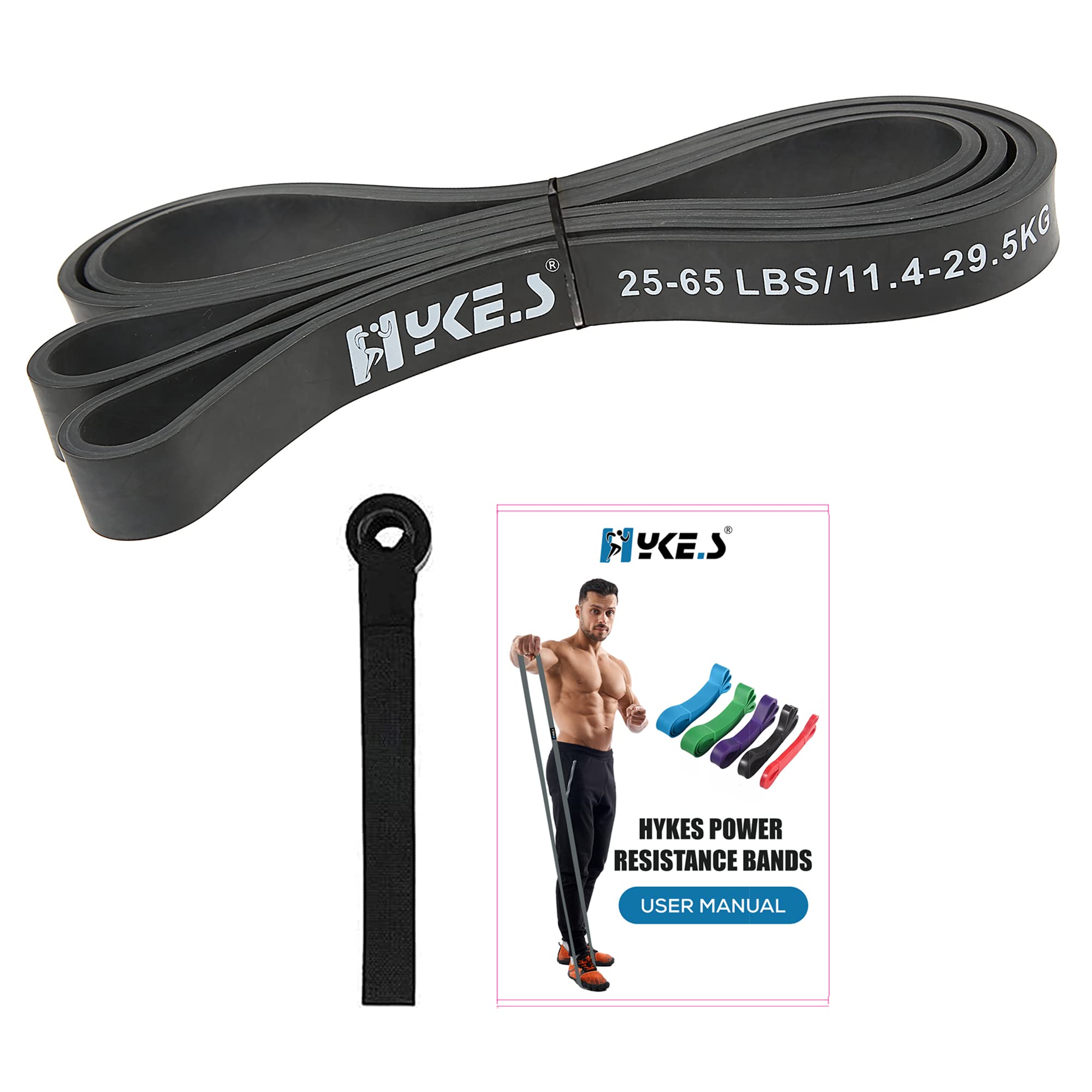 Hykes Heavy Pull Up Resistance Bands for Workout and Stretching for Home Workouts Exercise Bands Set Gym Sports Physiotherapy Muscle Training for Men & Women, Black 12-30KG (B0BL6YNTJ4) Amazon Price History, Amazon Price Tracker