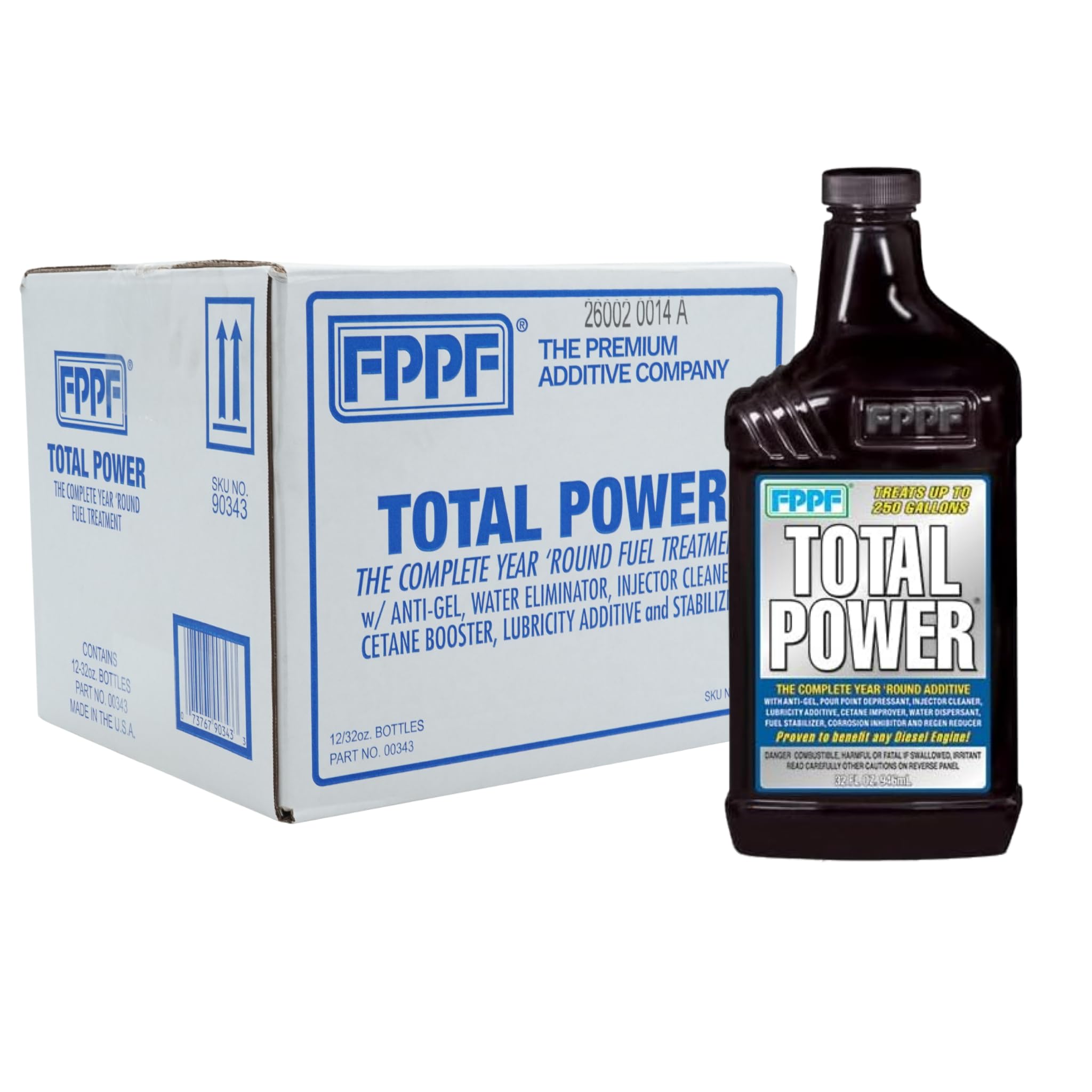 Amazon.com: FPPF Total Power Fuel Injector Cleaner Cetane 32oz