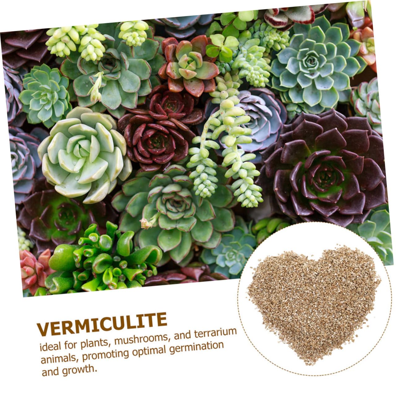 TOYANDONA Feines Vermiculit für Gartenbau 5l, 1 Sack, Braun