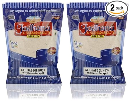 Jodhana Psyllium Husk, 1 kg [Sat-Isabgol] [500g x 2 Packets]