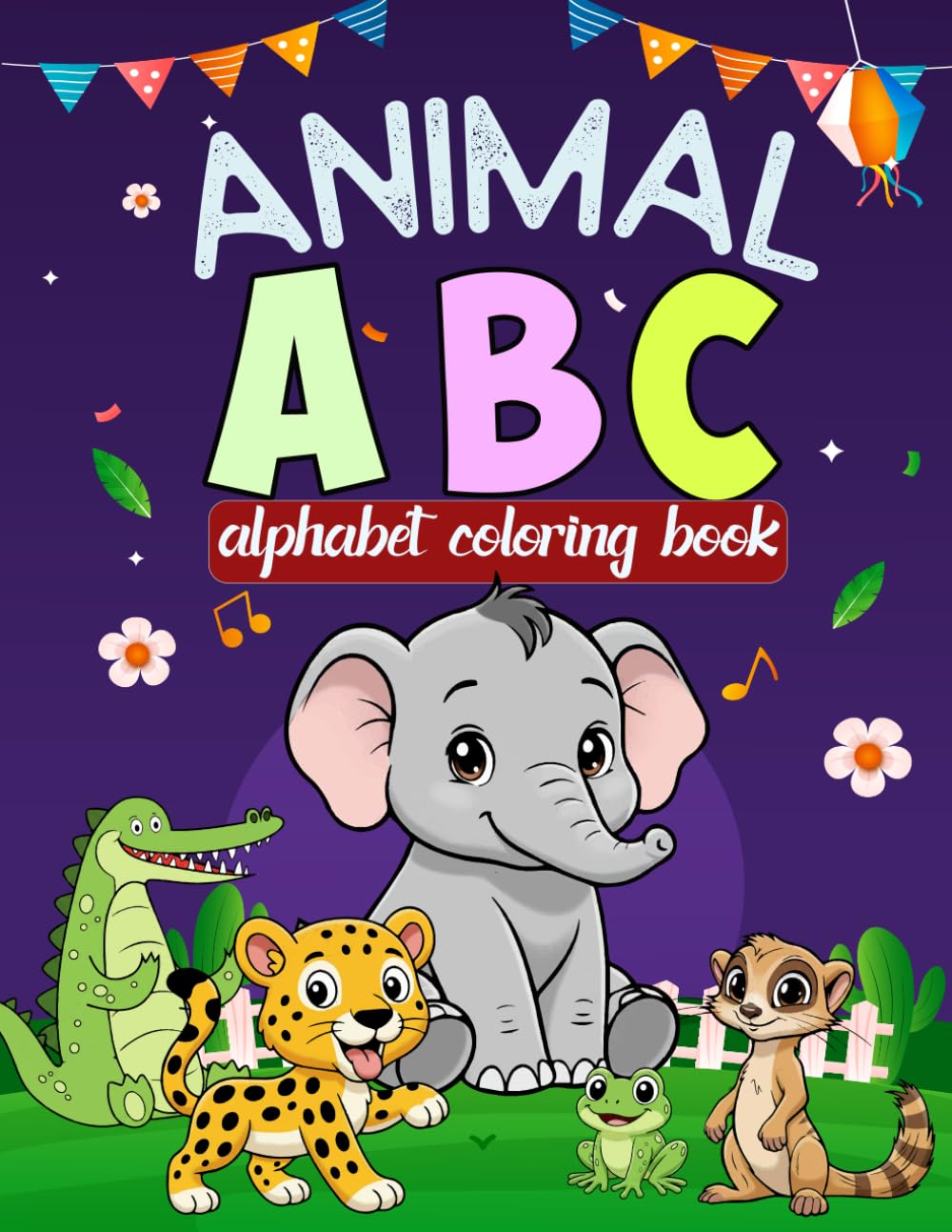Happy Animals A–Z Coloring Book for Kids