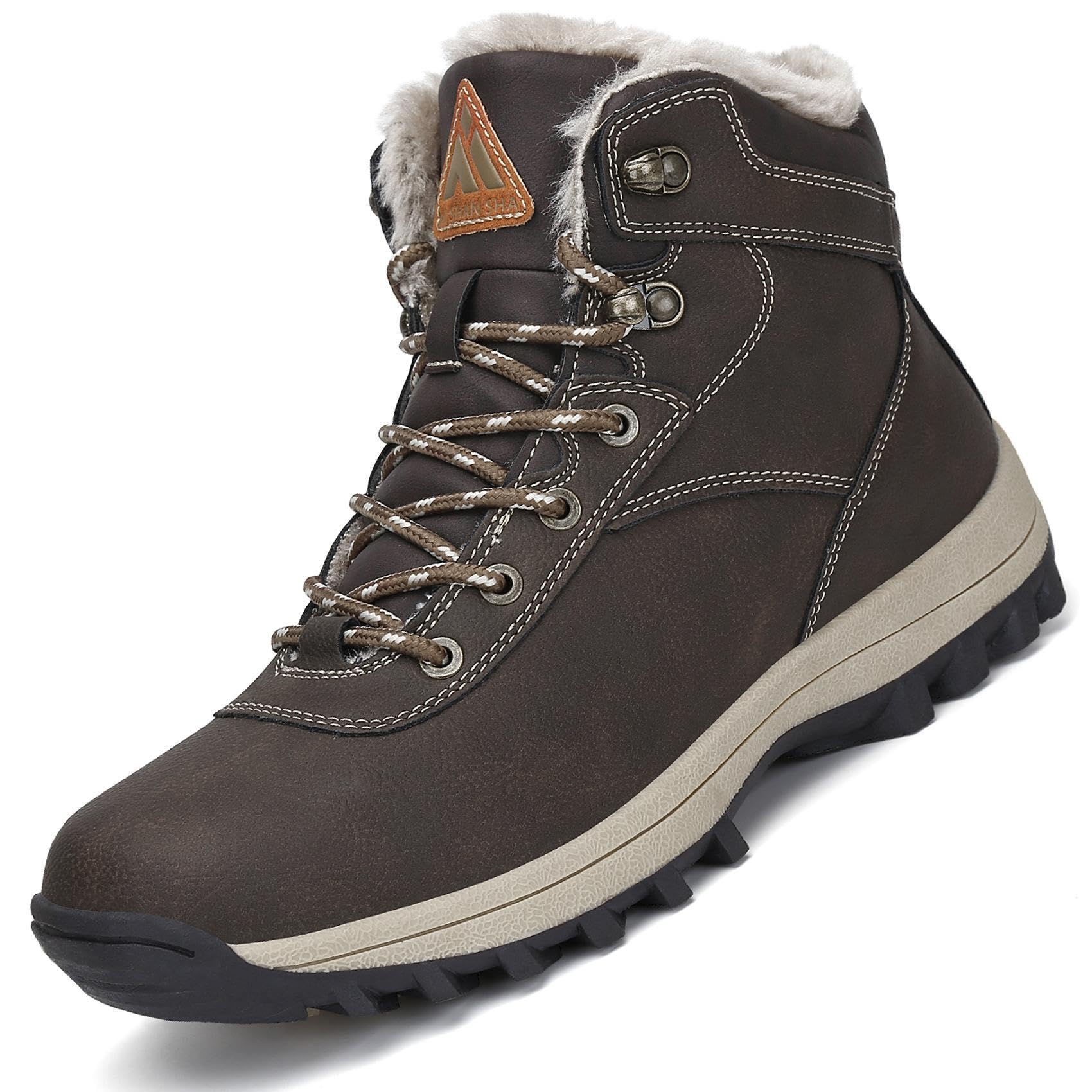 Mishansha Uomo Scarpe Invernali Donna Stivali da Neve Calda Impermeabili Outdoor Sneakers da Trekking Taglia 36-48 EU