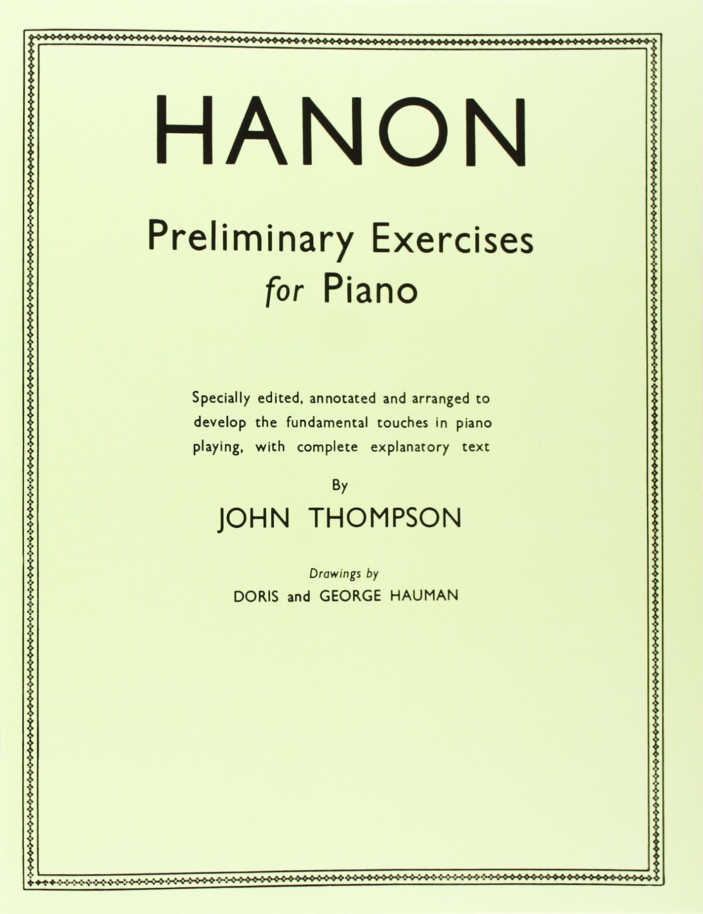 HANON PRELIMINARY STUDIES PF