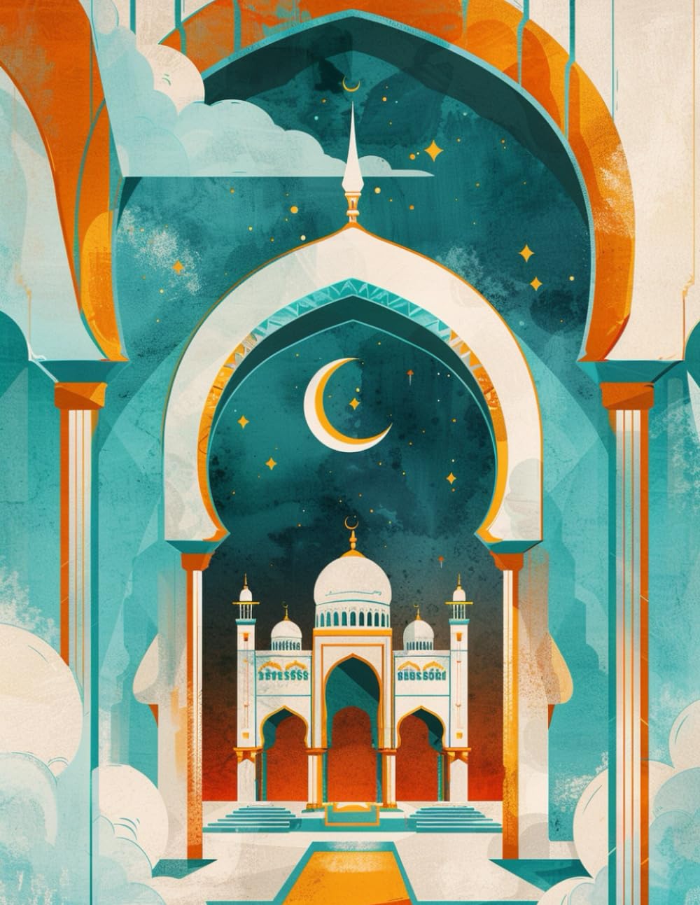 Ramadan Coloring Pages: Fun & Easy Islamic Coloring Book for Kids Ages 4–8 (Lanterns, Mosques, Moon & Stars)