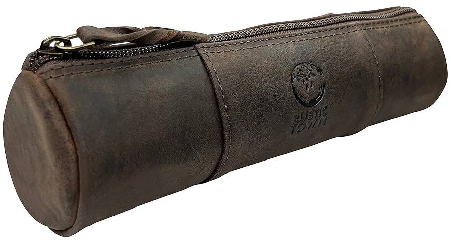 Amazon.co.jp: ペンケース ヴィンテージスタイル レザーポーチ