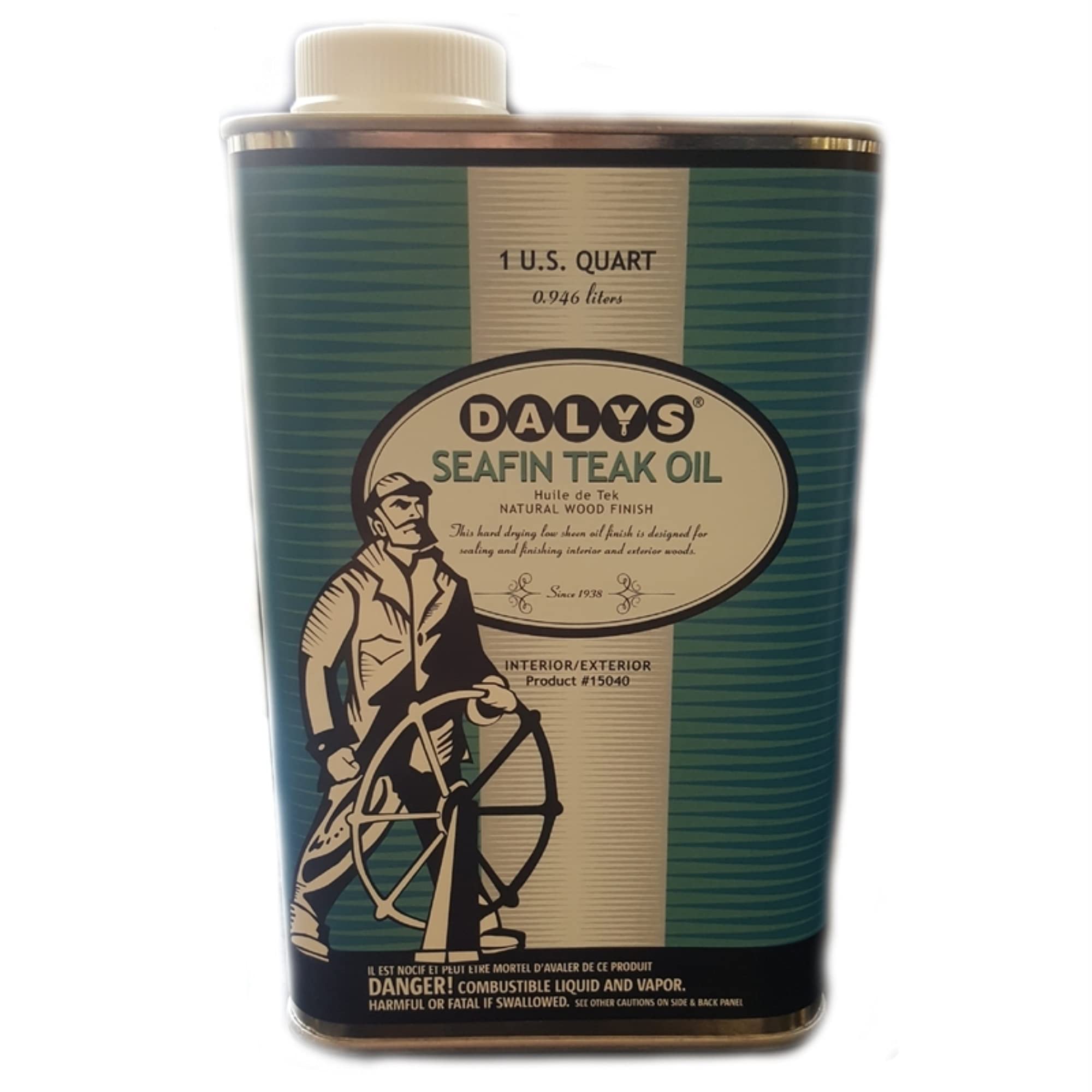 Seafin Teak Oil, 1 Quart, Clear, Quart