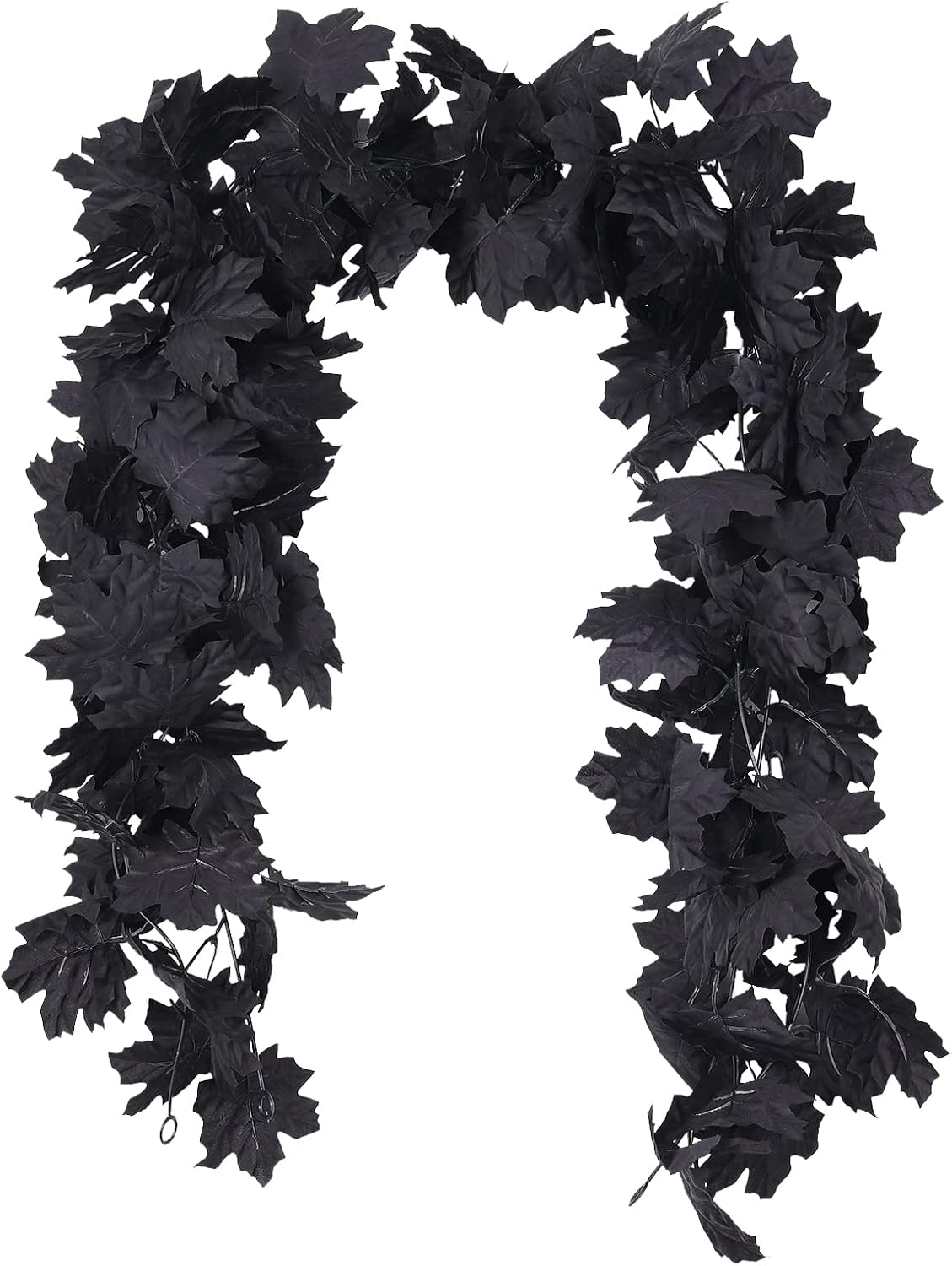 Fall Decor Black Garland, Black Decorations Halloween