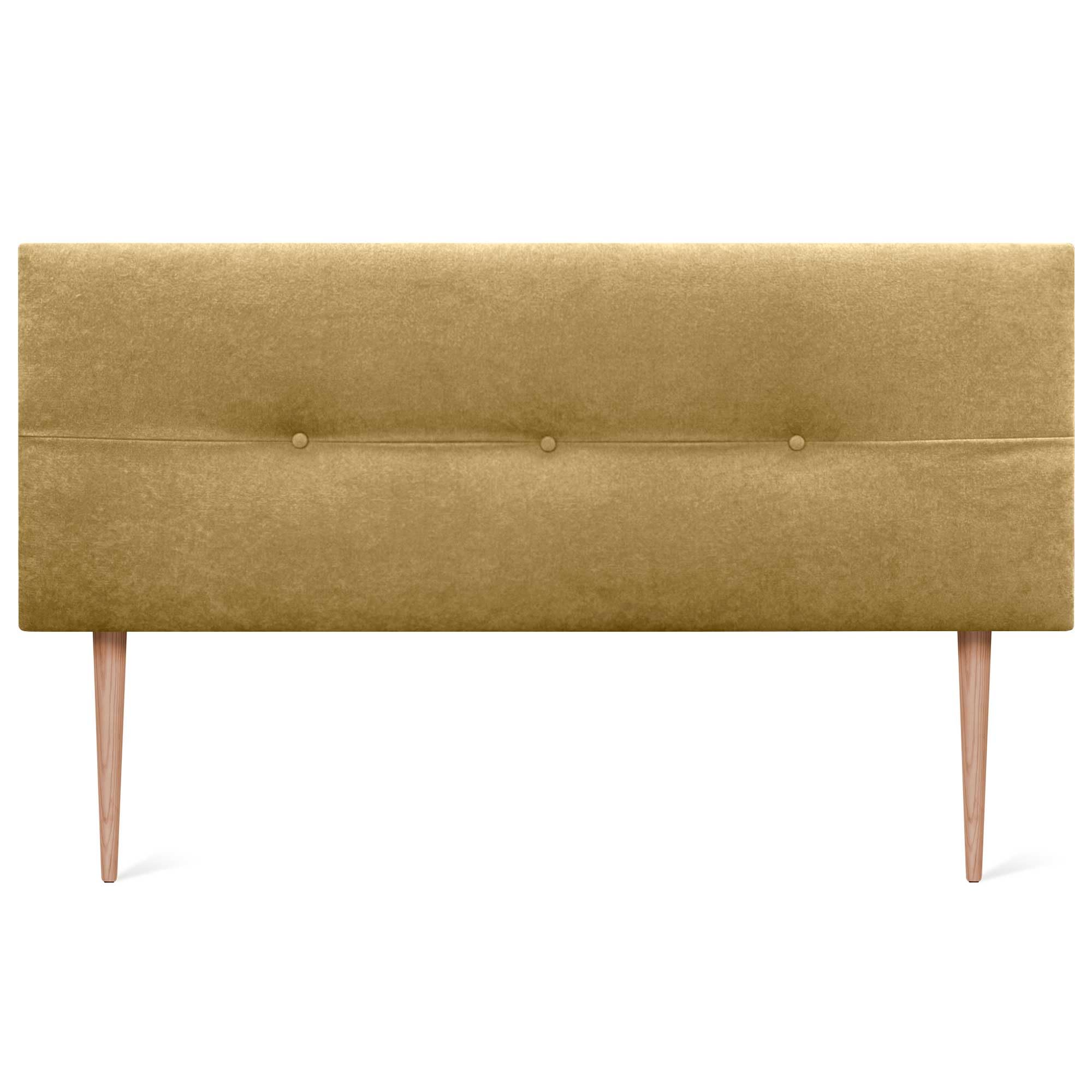 Testiera Imbottita DHOME – Tessuto Aqualine Bianco, Antimacchia, Con Gambe, Per Letti 150/160 Cm - 4