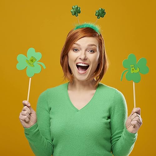 Miniatura 5 de GLOBLELAND Troqueles de corte temático del día de San Patricio, moneda dorada, hierba de la suerte, troqueles de acero al carbono para manualidades,