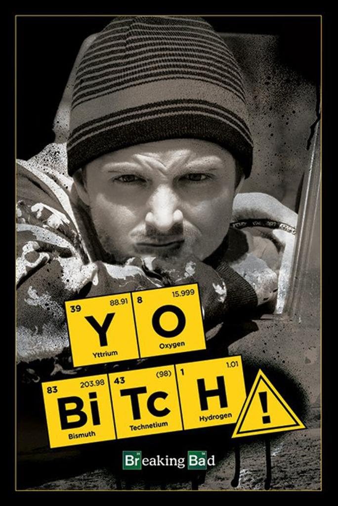 Yo Bitch! Jesse Pinkman Breaking Bad TV Show Cool Wall Decor Art Print Poster 24x36