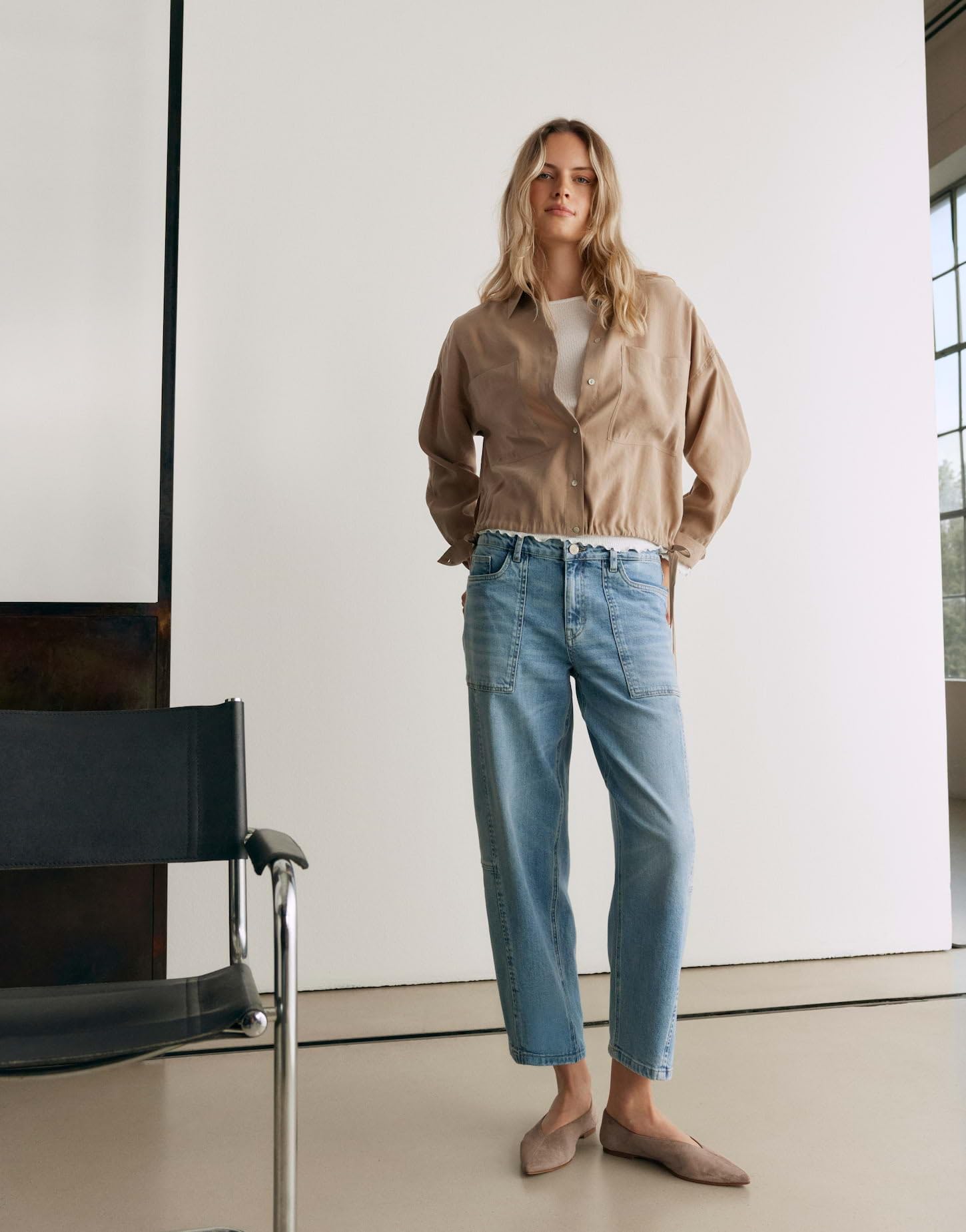 OPUS Damen Jeans | Lolah Lively Barrel Jeans aus Dry Indigo® Mid Rise