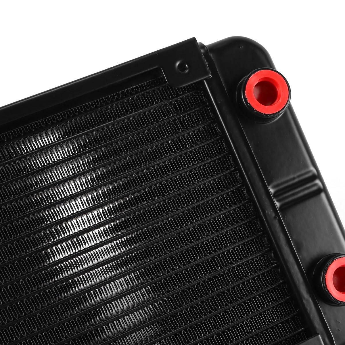 Kit de radiateur de refroidissement à eau fileté en aluminium à 18 tuyaux pour système de refroidissement du processeur de l'ordinateur PC