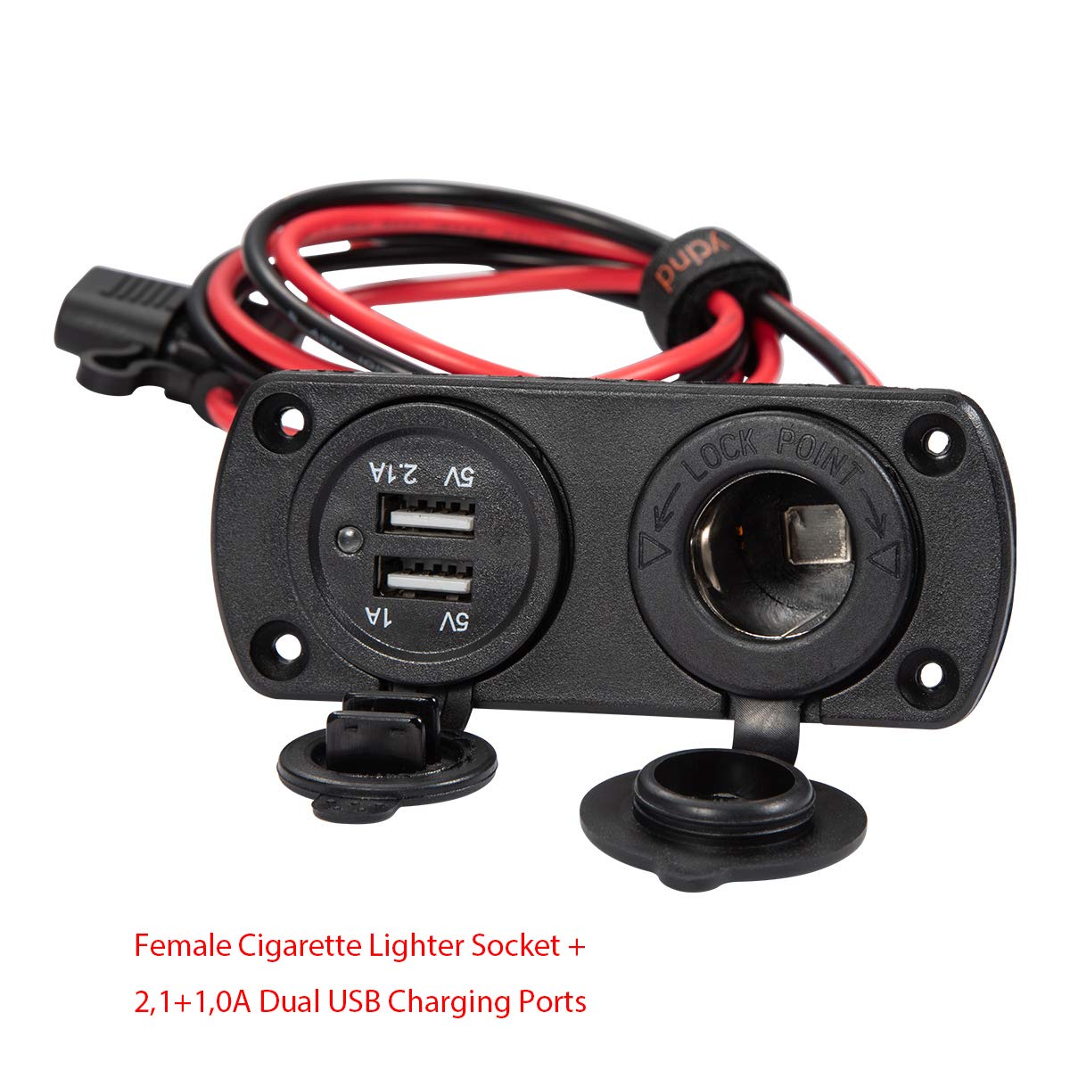 30 amp cigarette lighter plug Amazon.com: DIY Series YCIND Female Cigarette Lighter Socket Dual USB  Charging Power Outlet Heavy Duty 30A Fuse 12V Car Truck Boat Marine RV  Mobile DIY Kit 12AWG Cord 6Ft : Automotive
