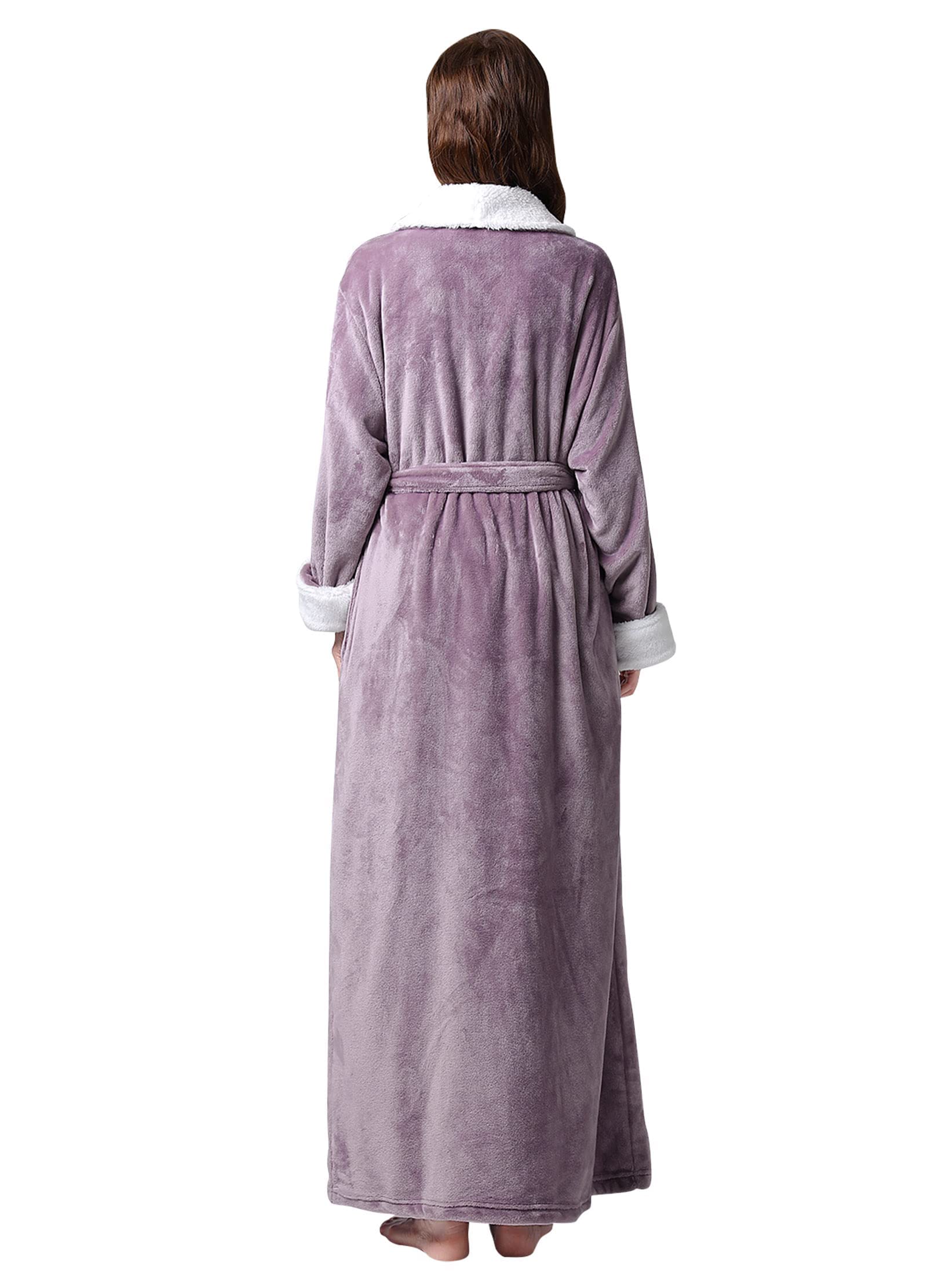 PUTUO Donna Accappatoio in Microfibra, Accappatoio Lungo per Donna Caldo Morbida Vestaglia