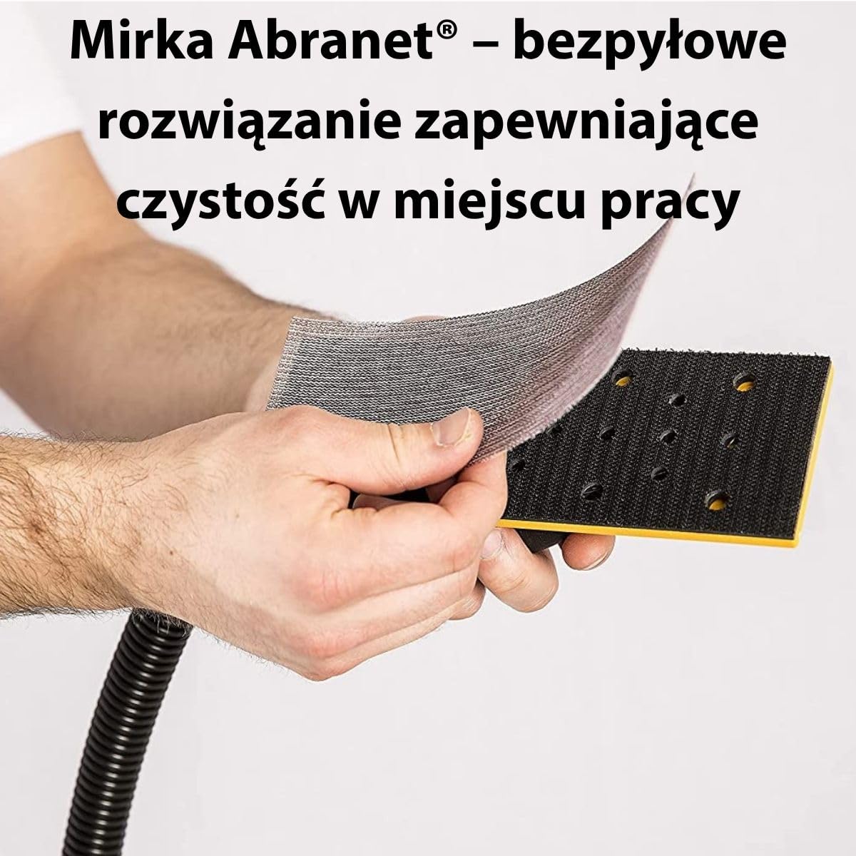 Mirka Abranet Net Paski szlifierskie 70 x 198 mm Grip/Mix-pack 5 sztuk każdego ziarna: 80, 120, 180, 240, 320, 400/30 sztuk/Do szlifowania drewna, wypełniacza, lakieru, tworzyw sztucznych