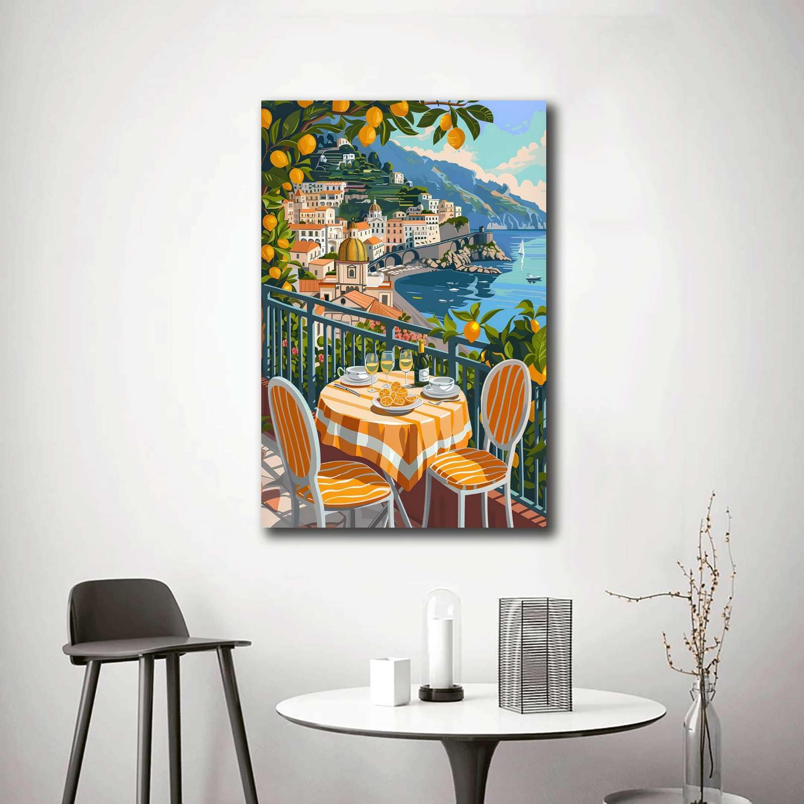 Amazon.com: SENLYCH Poster Wall Art Picture Amalfi Coast Poster