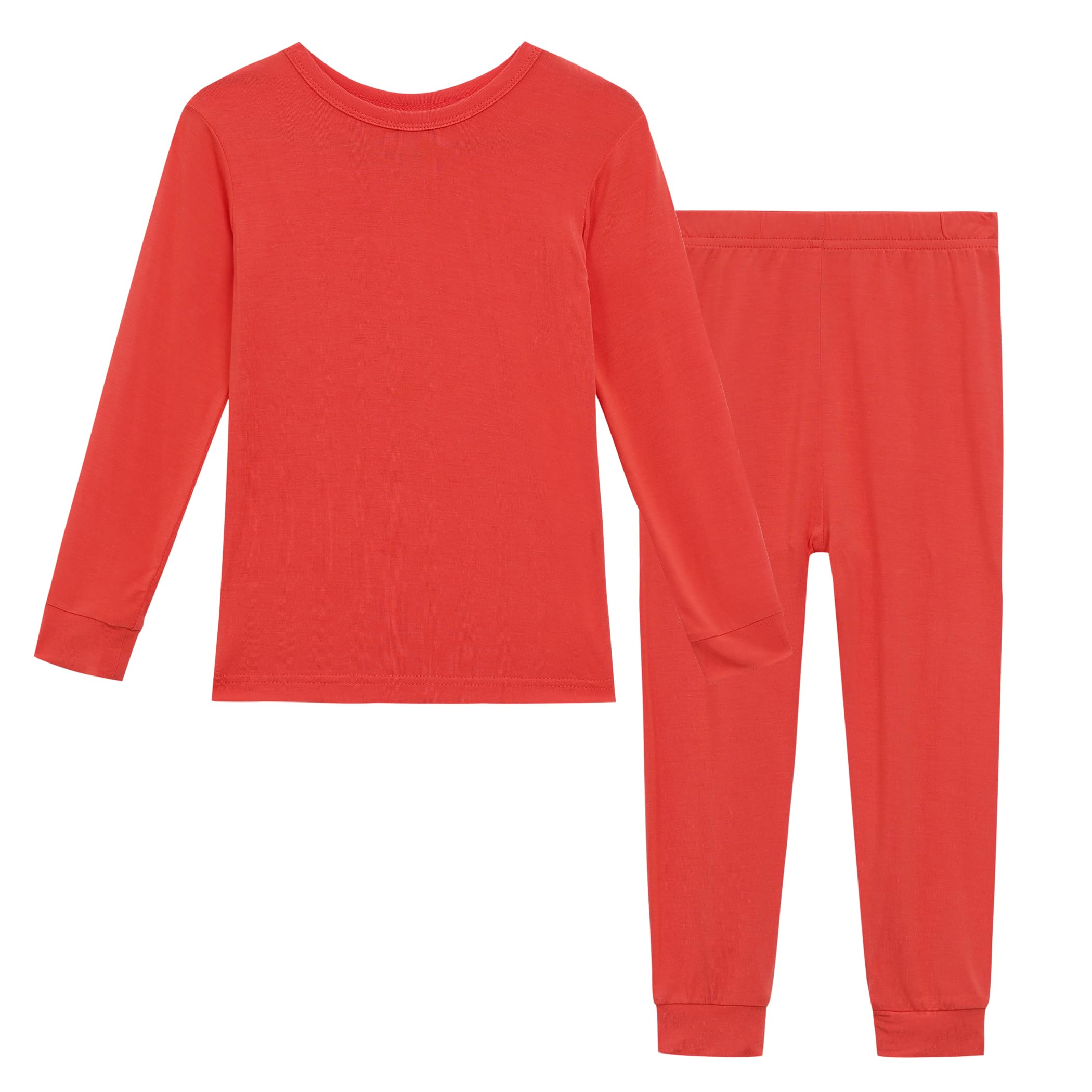 AIUI-HARNSBORN Baby Viscose Long Sleeve Summer Sleepwear Pajamas, Girls Boys Toddler Snug Fit Cool Pjs 2-Piece Sets, 24m-5T