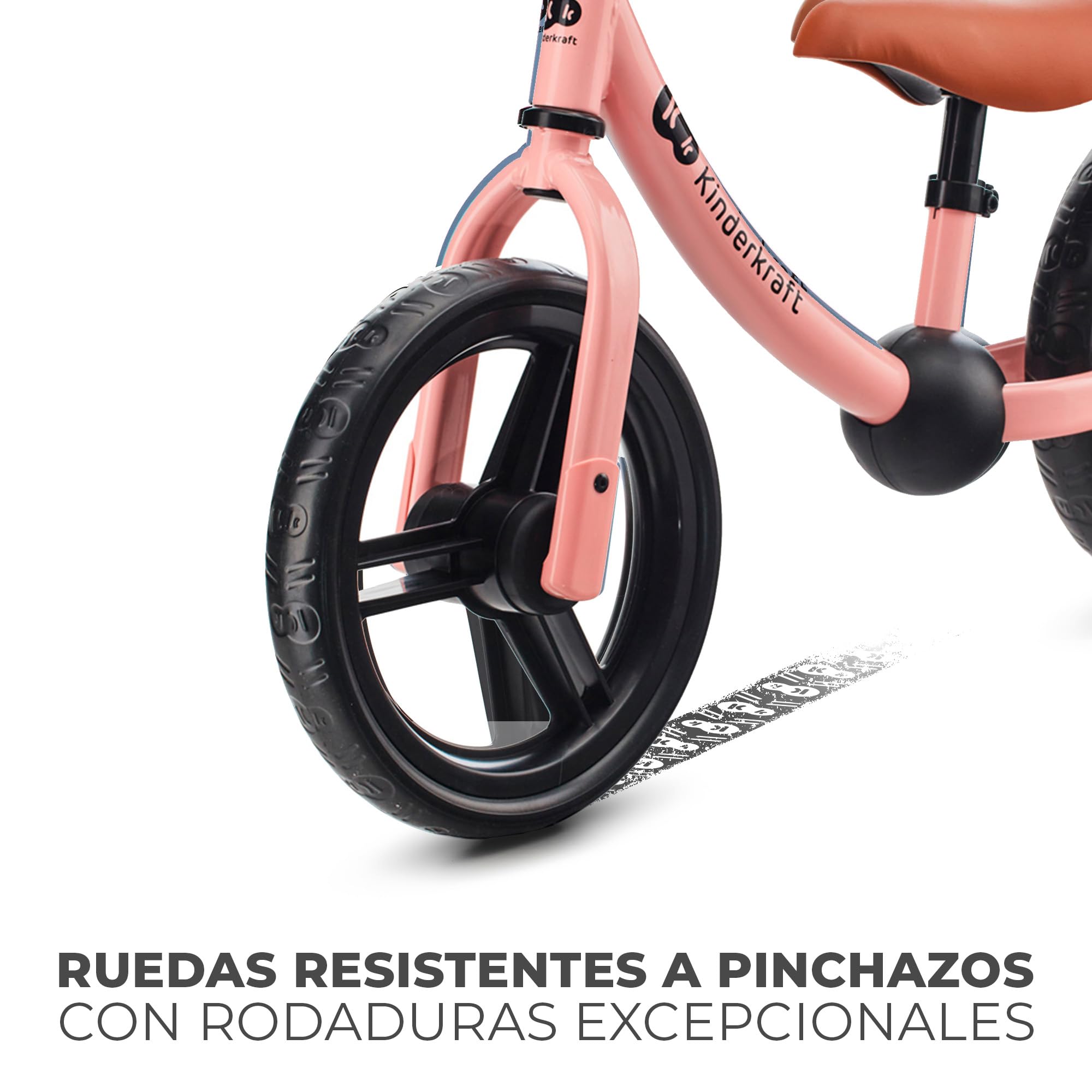 Kinderkraft, 2WAY Next Bicicleta sin Pedales, Bicicleta Infantil, Bici Bebe, Cuadro Bajo, Regulable, Sillín Blando, A Partir de 2 años hasta 35 kg, Rosa