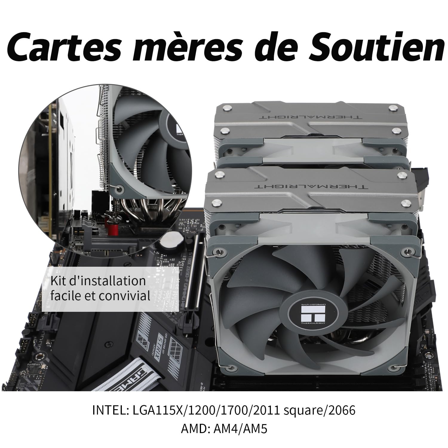 TR Peerless Assassin 120 Enfriador de aire de CPU,6 tubos de calor, ventilador doble PWM TL-C12 de 120 mm,Tecnología AGHP, para AMD AM4 AM5,Intel 1700/1150/1155/1200/2011
