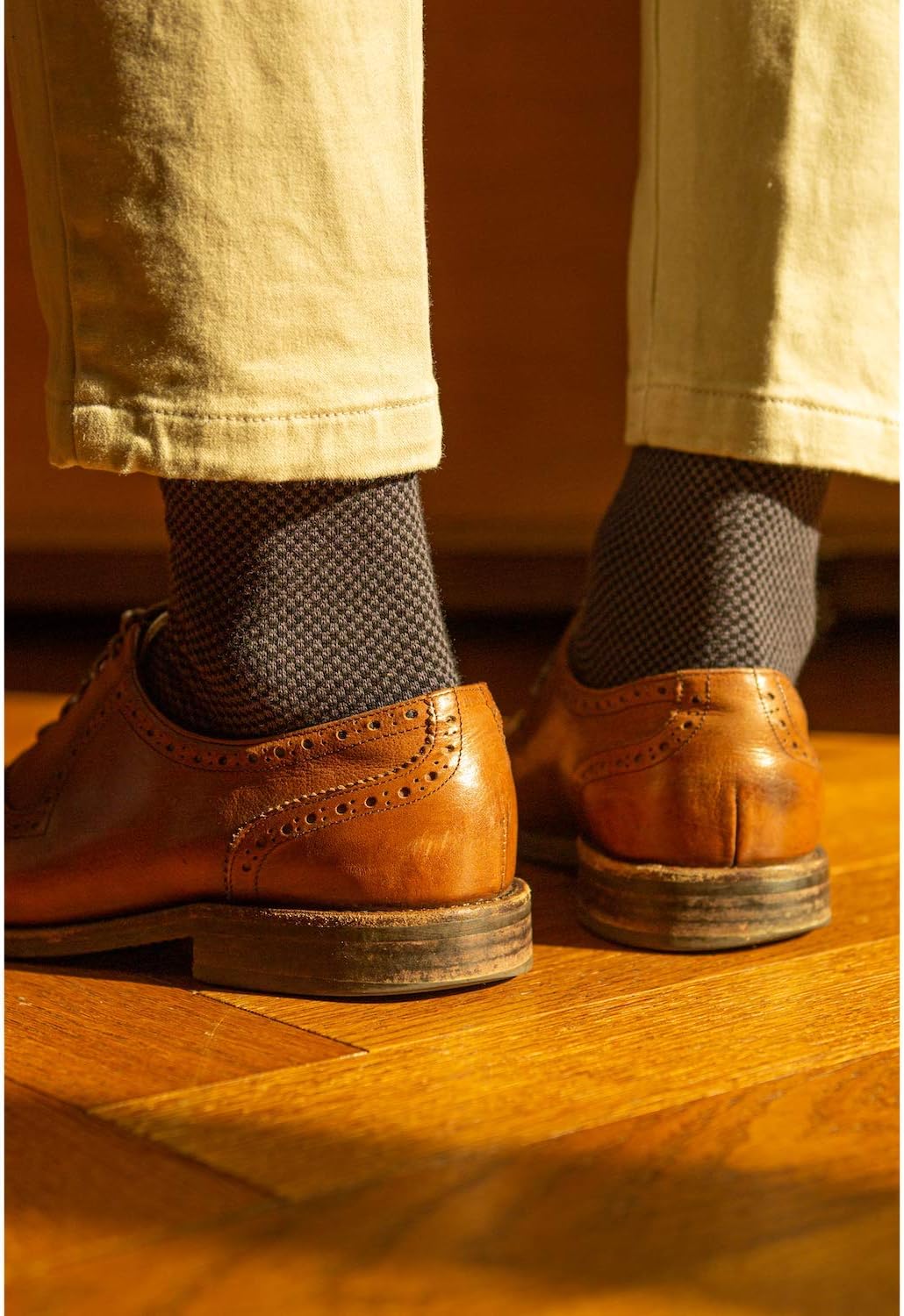 Mens Patterned Dress Crew Socks, Durable Comfortable Material (3-4 Pack, Size 6-10) 6-10 Joel