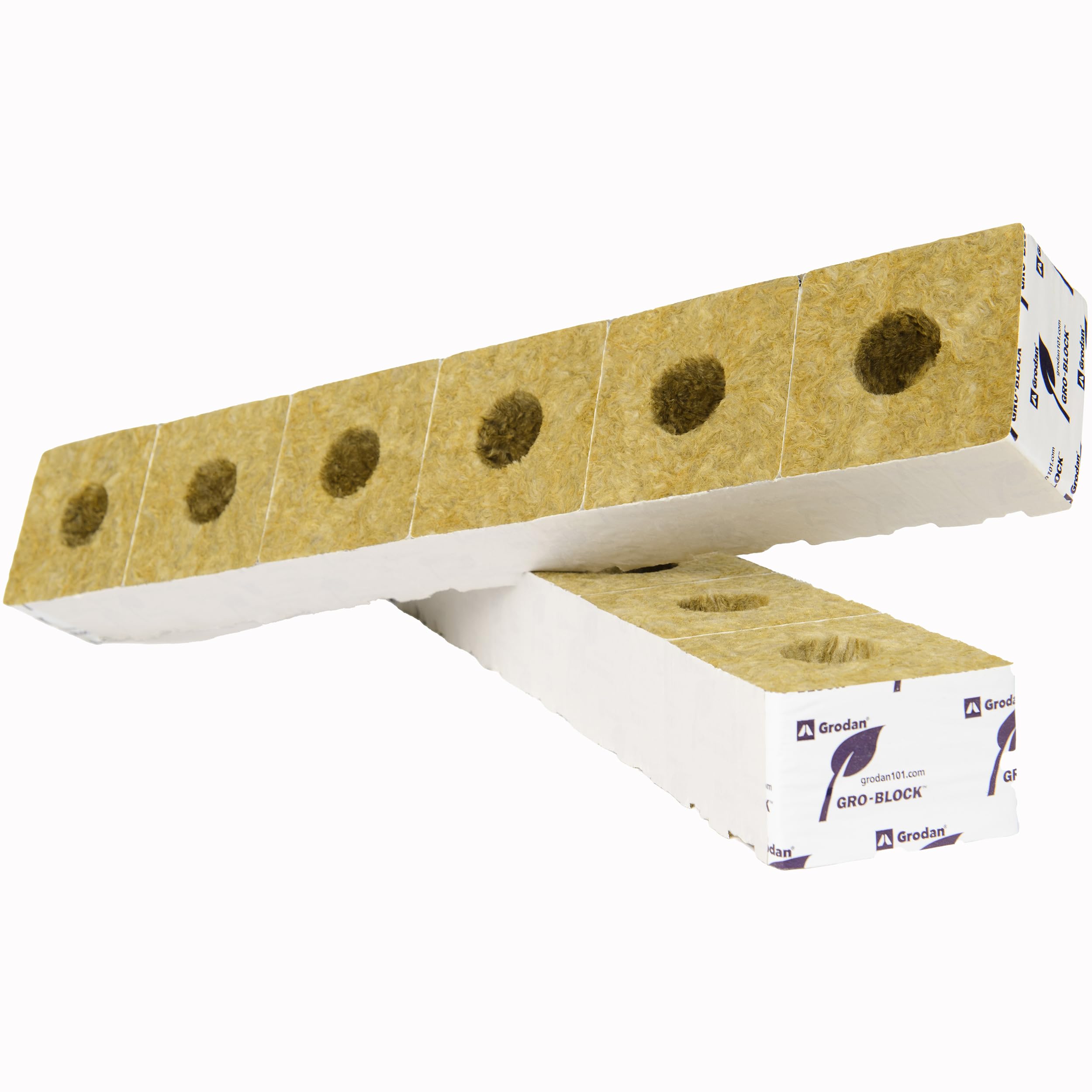 Grodan PARGRO PAR6.5 - Small 4" (4x4x2.6) w/ Hole - Strip - Carton - Image 3