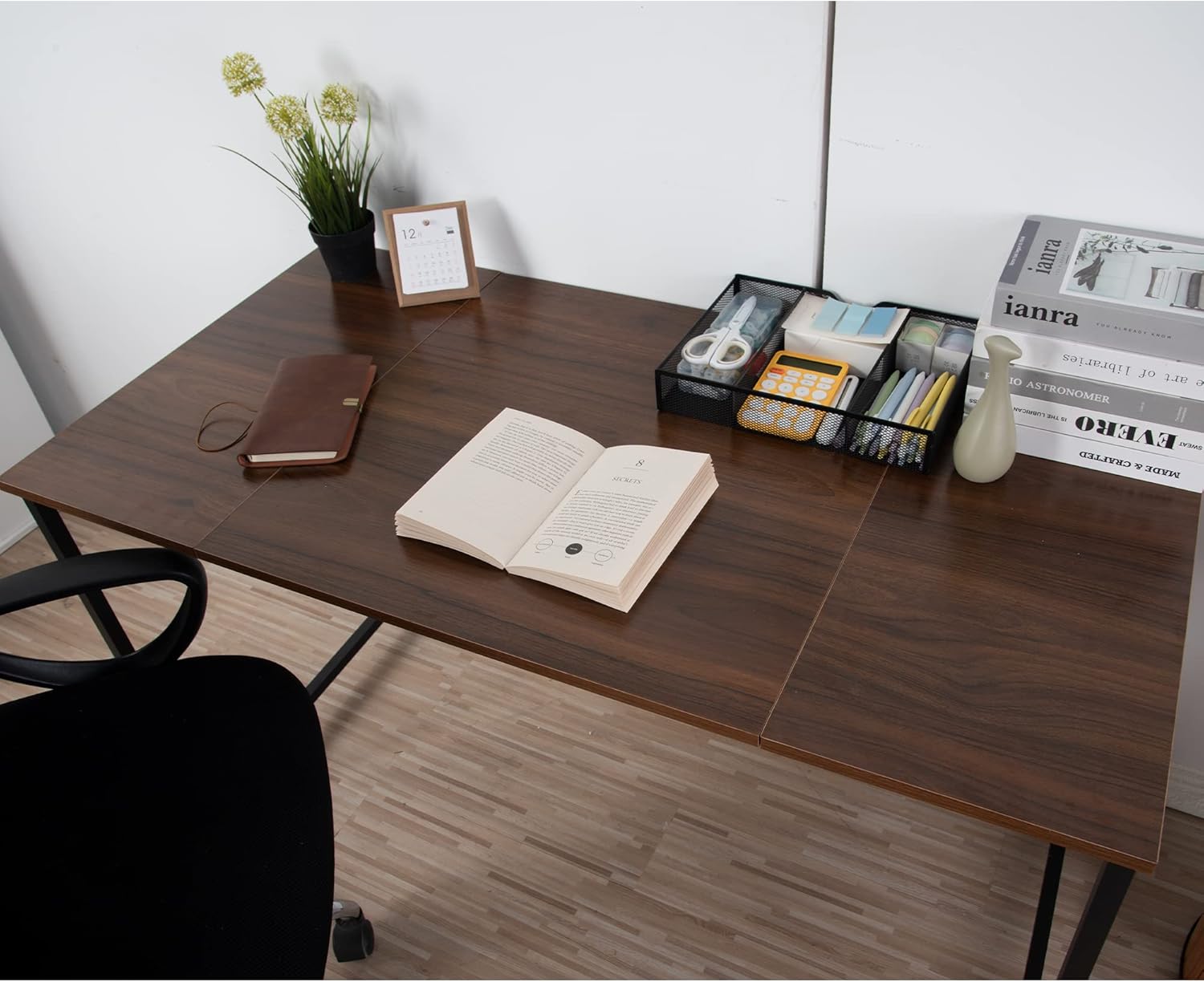 【2個セット】【ダークブラウン】パソコンデスク シンプル 極簡易デスク木製 机 2個セット】パソコンデスク シンプル 極簡易デスク ワークデスク