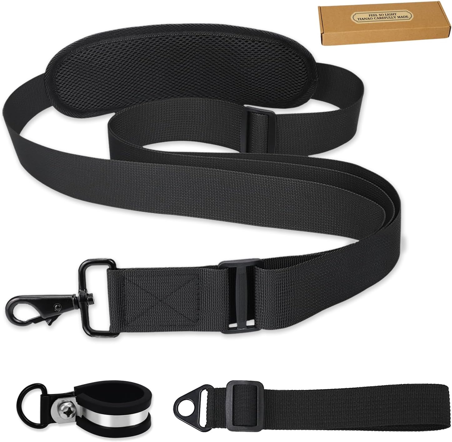 Long Trimmer Strap, Reliable Shoulder Strap, Weed Eater Strap That Can Ease Your Work, Compatible with EGO/Greenworks String Trimmer, Shrub Trimmers & Leaf Blower.