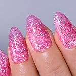 Imtiti Glitter Gel Nail Polish - 1 Pcs, 0.5 Fl Oz Hot Pink Glitter Gel Polish, Soak Off LED & UV Ready, DIY Nail Art Kit for Women & Girls