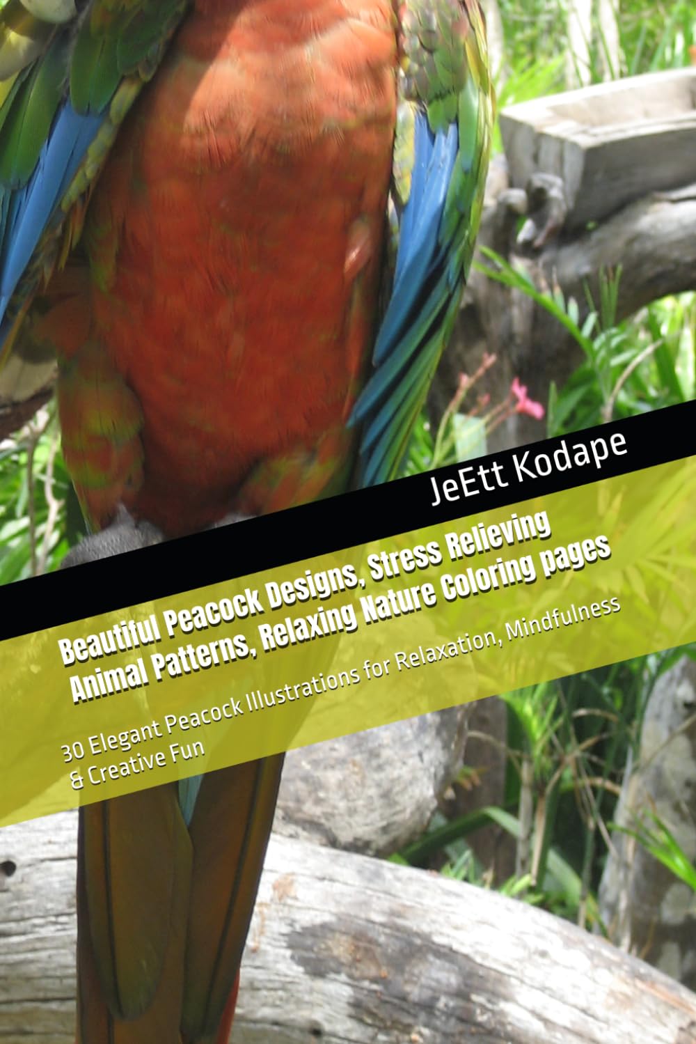Beautiful Parrot Designs, Stress Relieving Animal Patterns, Relaxing Nature Coloring pages: 30 Elegant Parrot Illustrations for Relaxation, Mindfulness & Creative Fun