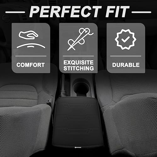 Miniatura 381 de Muslogy Funda de consola central compatible con Honda Pilot 2023 2024 2025, 2024 2025 2026 Ridgeline/Passport Accesorios para apoyabrazos, tapa