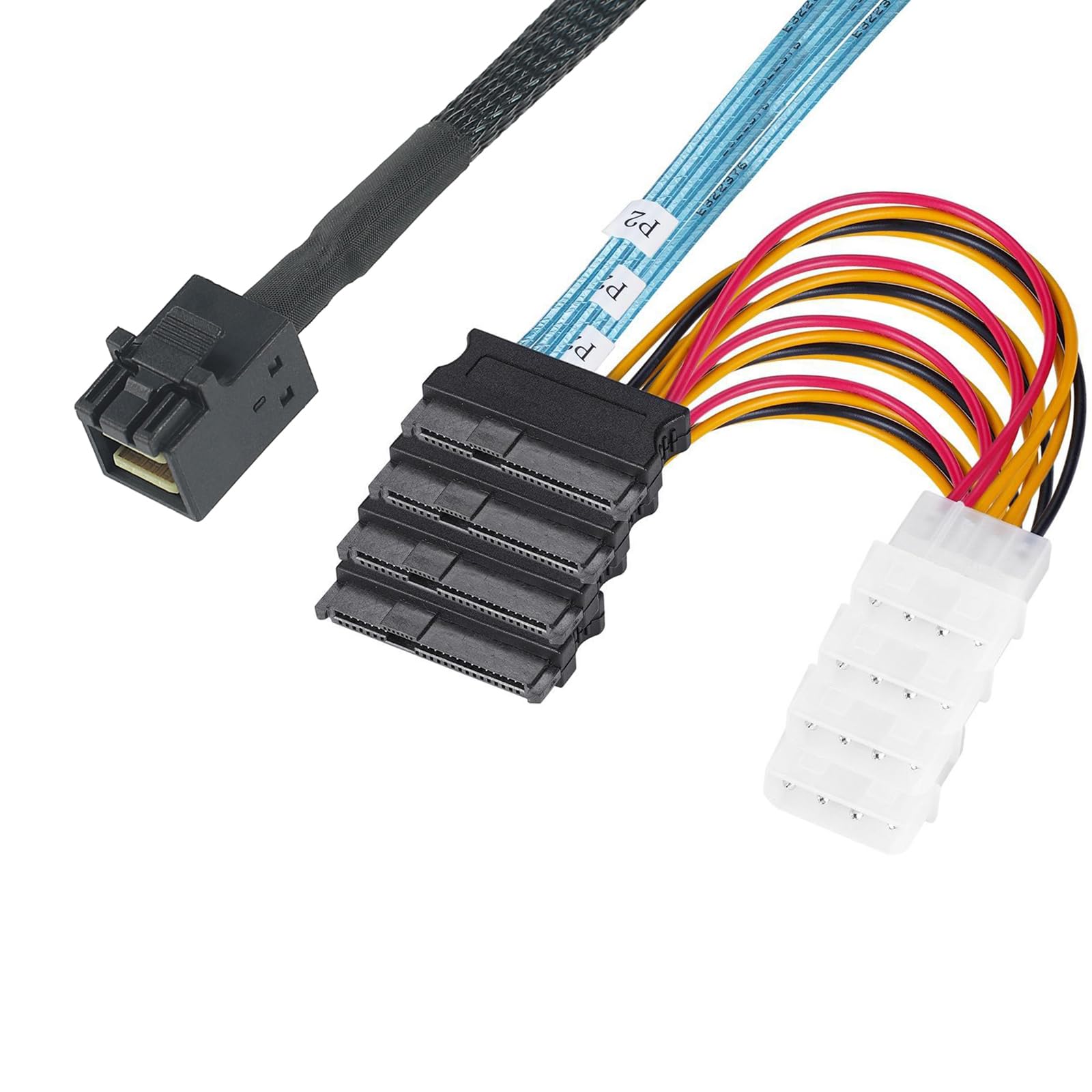 CableDeconn Sff-8643 Interno Mini SAS HD To (4) Connettori Con - Foto 4