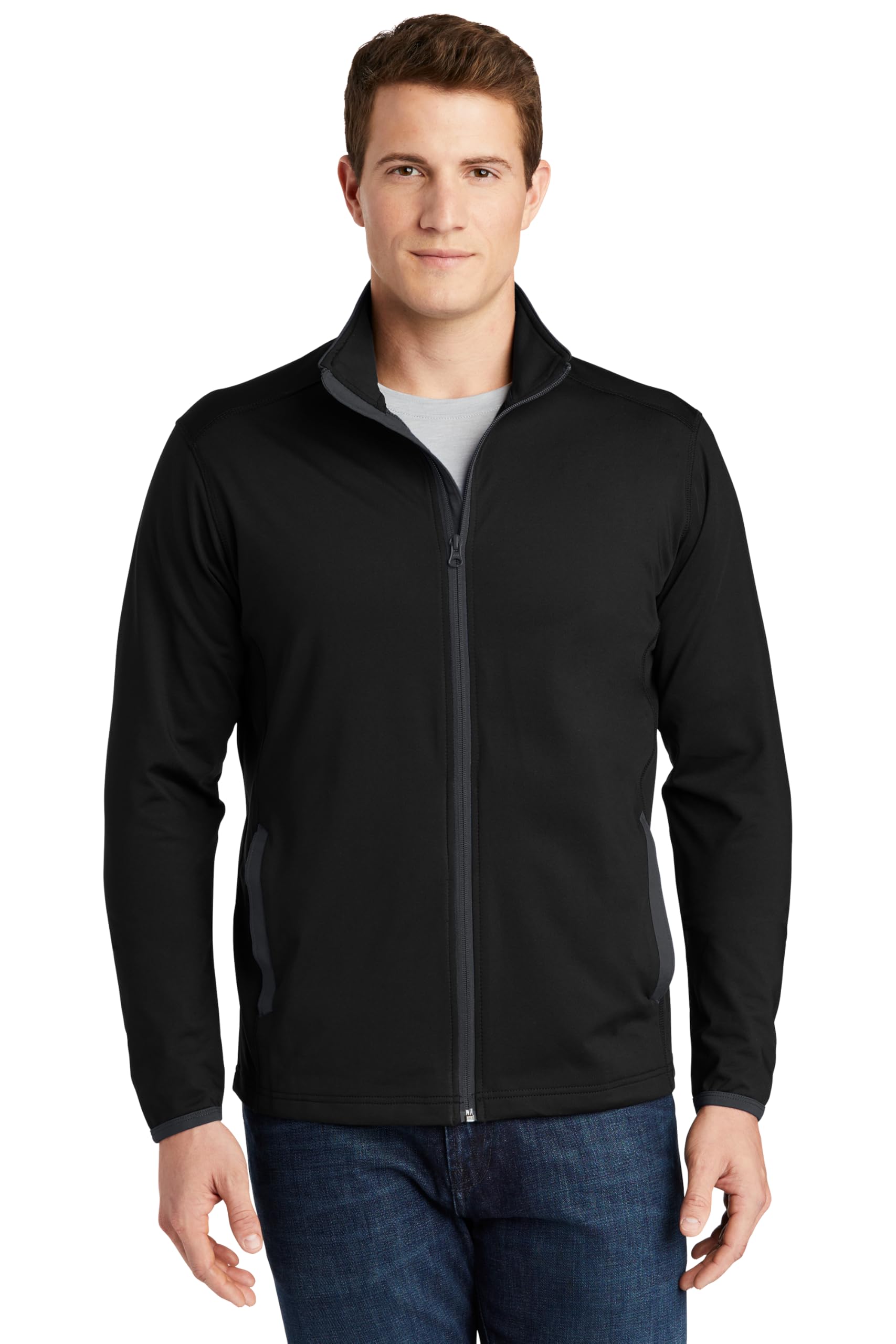 Sport-Tek Sport-Wick Stretch Contrast Full-Zip Jacket. ST853 : Amazon.ca:  Clothing, Shoes \u0026 Accessories