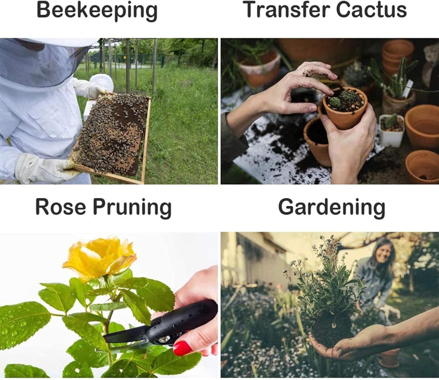 Luwint Premium Goatskin Beekeeping Gloves, Bee Beekeeper Gloves with 3 Layers Ventilated Mesh Sleeve and Elastic Cuffs - Image 6