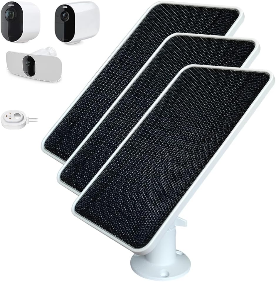 JJMASEE Arlo Solar Charger 13FT (3-Pack)