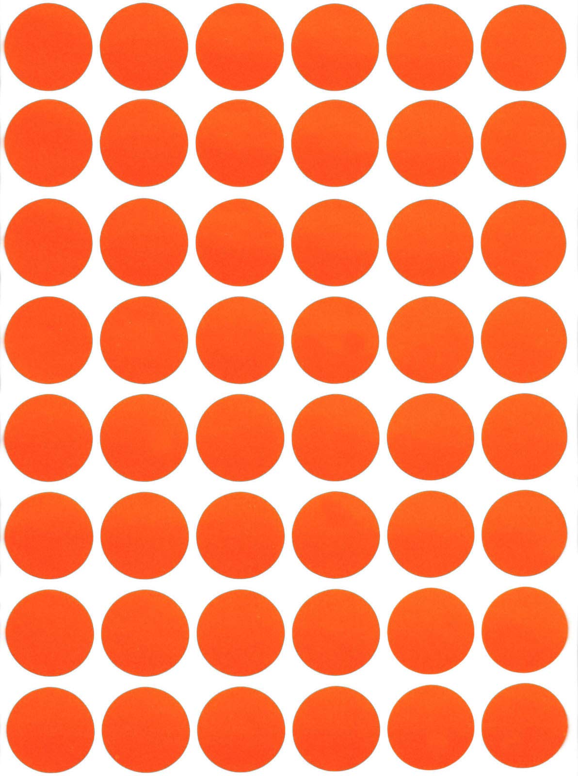 Royal Green Write Dot Sticker 11/16" Inch Color-Coding Labels for Inventory Office Supplies & Home (17mm), 4800-Pack (Orange)