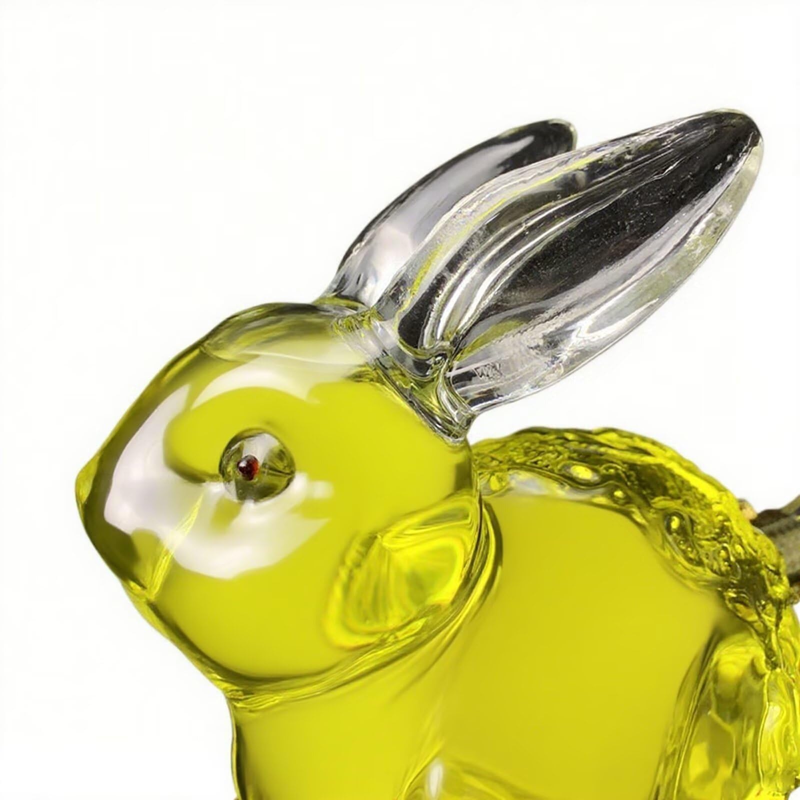 1000ML Decantador Whisky Arte Escultura - Decantador De Whisky De Vidrio Con Forma De Conejo 3D, Botella De Vino De Animal Personalizada, Contenedor De Almacenamiento De Licor Novedoso