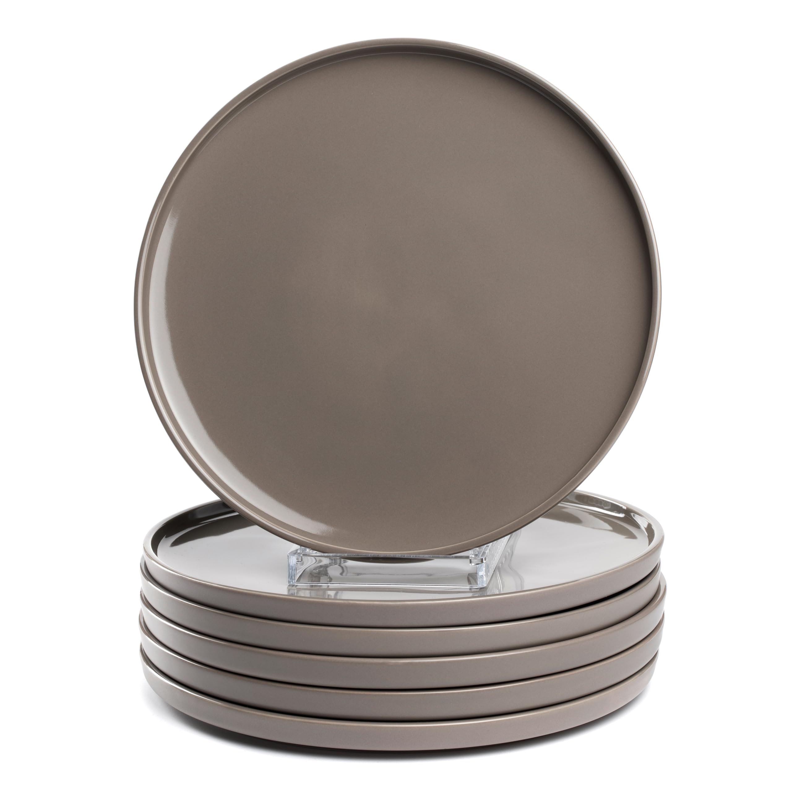 Assiettes plates micro-ondes et lave-vaisselle LEONARDO Roma 27 cm en faïence
