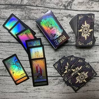 Amazon.co.jp: SUNHHX タロットカードセット 78枚の表面レーザー