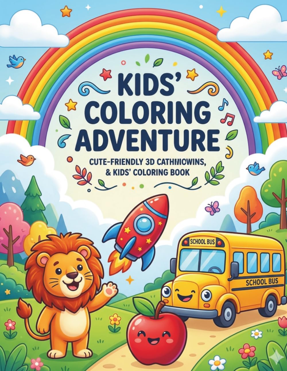 My First Alphabet Coloring Book: A-Z Animals, Transport and Objects: Fun and Educational Letter Tracing and Coloring for Kids Ages 2-5