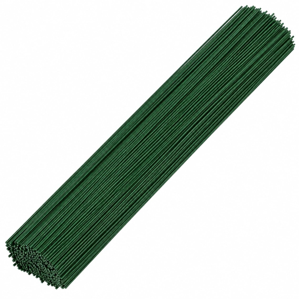 100 PCS Floral Wire Stems 30 cm Green Florist Wire 2 mm 14 Gauge