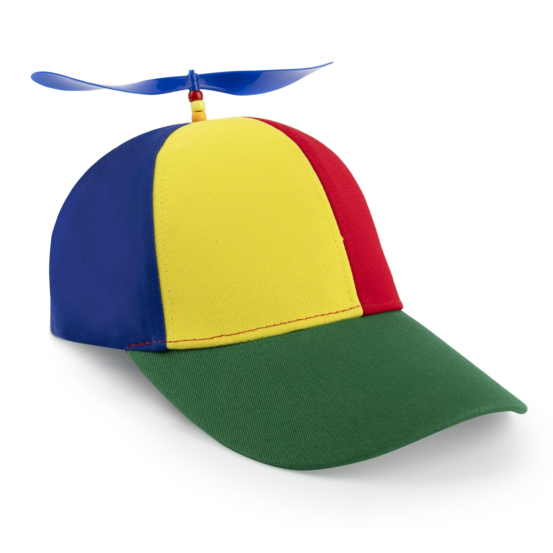 Adult Rainbow Propeller Hat Detachable Helicopter Baseball Cap Top Hats for Women Men Green Brim