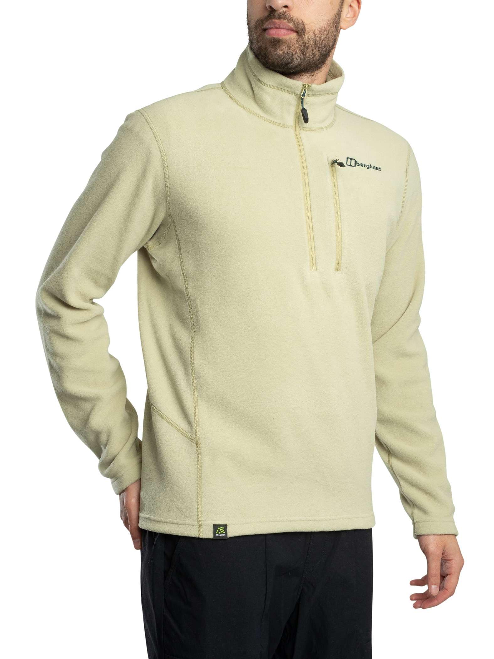 Berghaus Men's Prism Micro Polartec Fleece Jacket | Added Warmth | Extra Comfortable Fleece Half Zip, Breeze, S