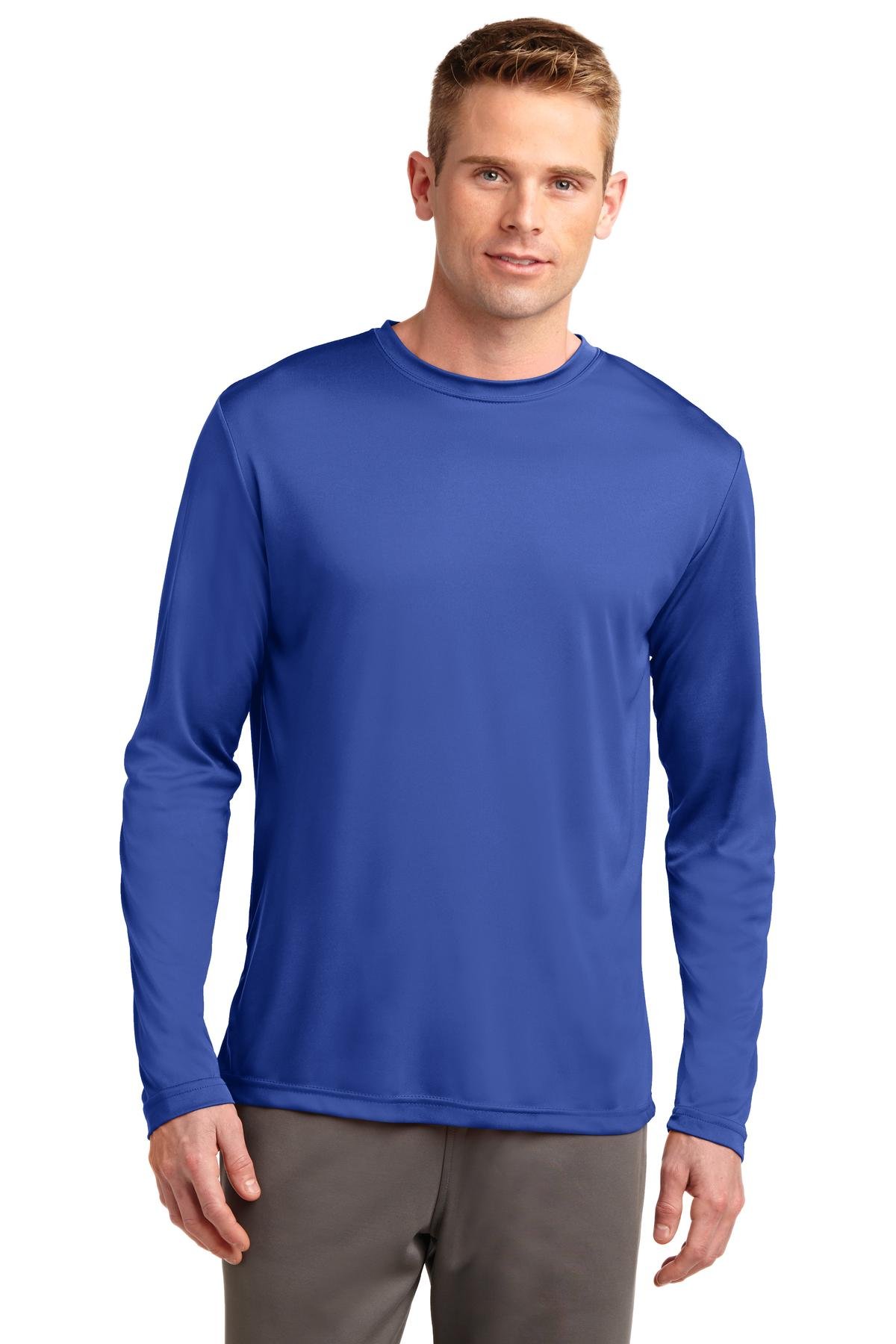 SPORT-TEK Tall Long Sleeve PosiCharge Competitor Tee, True Royal, X-Large Tall
